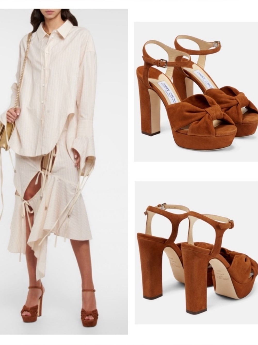 Jimmy Choo Heloise Platform Sandal Heels